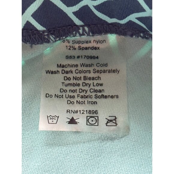 Title Nine Womens Skort Geometric Print Pull-On Skirt Green Blue Size S - Picture 6 of 6